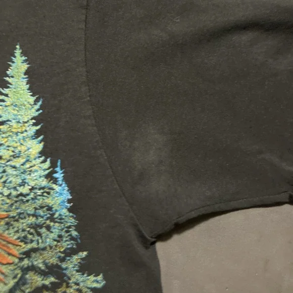 Screen Stars Black Eagle Graphic T-Shirt - Picture 6 of 16